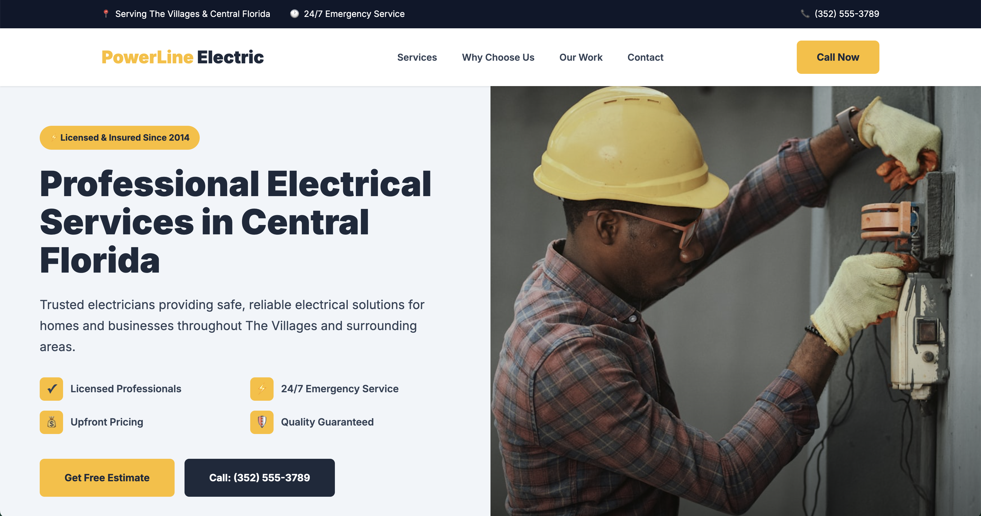 PowerLine Electric Website